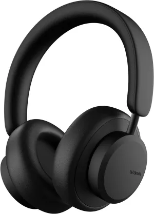 Urbanista Wireless Over Ear Bluetooth Headphones, 50 Hours Play Time, Active Noise Cancelling Wireless Headset with Microphone, On Ear Detection with Carry Case, Miami, Midnight Black