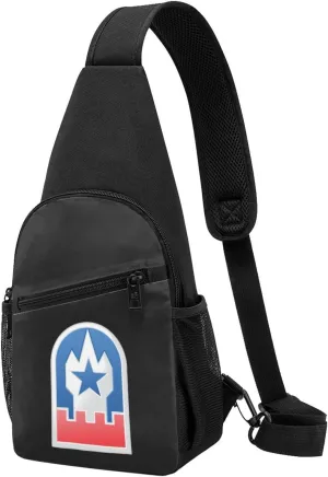 US Army Engineer Command Chest Pack Leisure Shoulder Crossbody Chest Bag