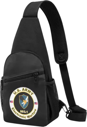 US Army MOS 993 Electronic Warfare Chest Pack Leisure Shoulder Crossbody Chest Bag