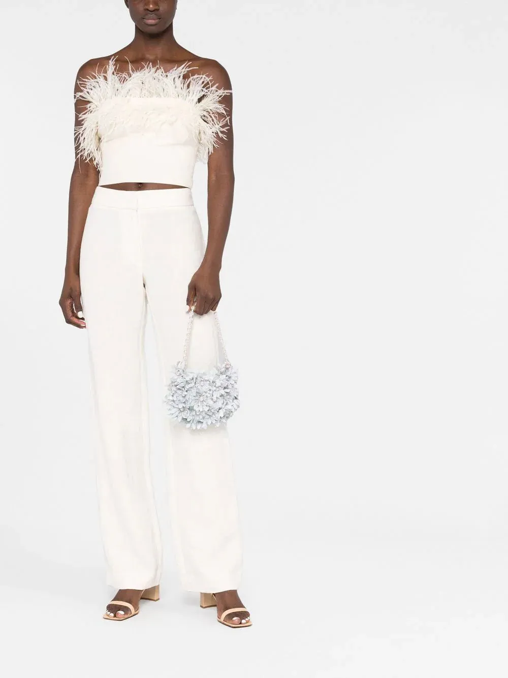 Vanina flower-appliqué shoulder bag