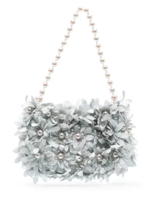 Vanina flower-appliqué shoulder bag