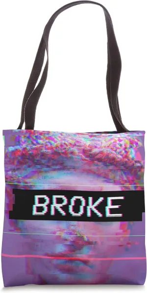 Vaporwave David Statue Aesthetic Art Broke Michelangelo Tote Bag