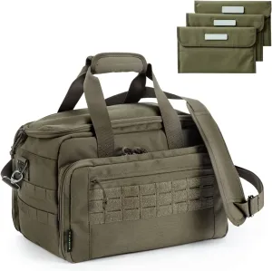 VEAGIA Pistol range bag Gun bag Pistol case Gun case Magazine Lockable double-layer explosion proof zipper Pistol Soft Carrying Bags