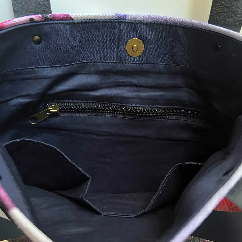 Vintage Dahlia Luxury Tote