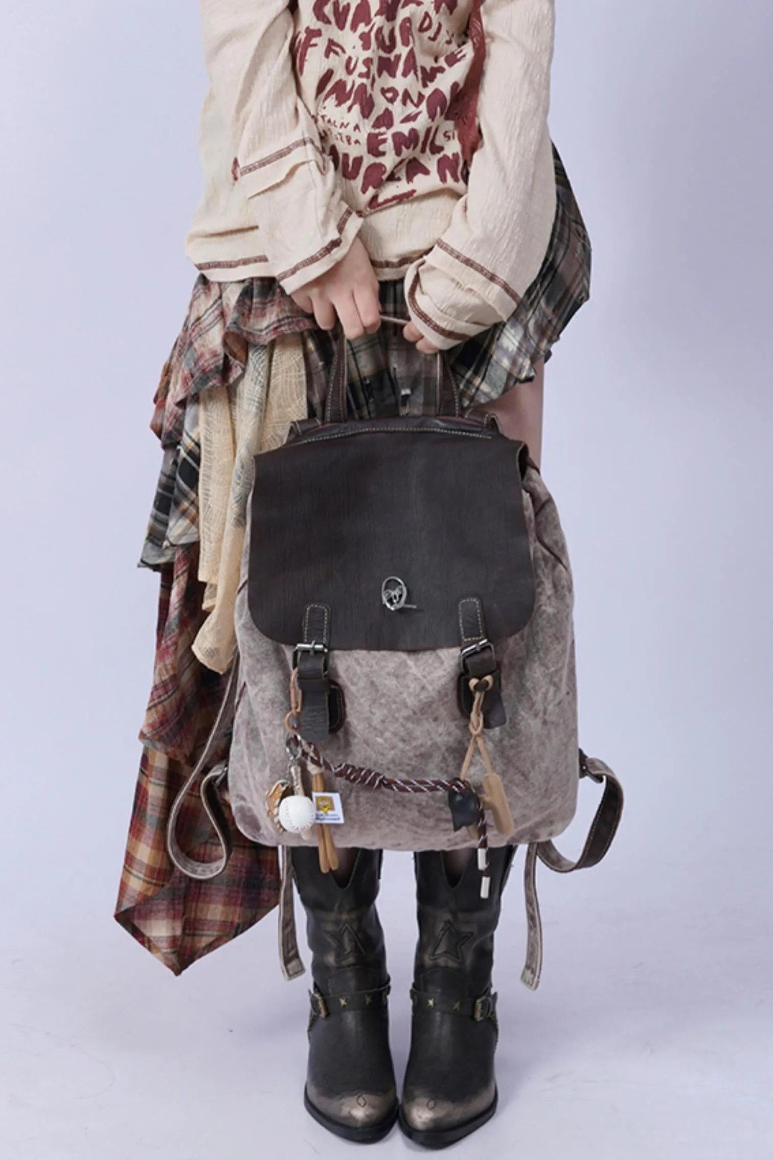 Vintage Leather Commuter Bag