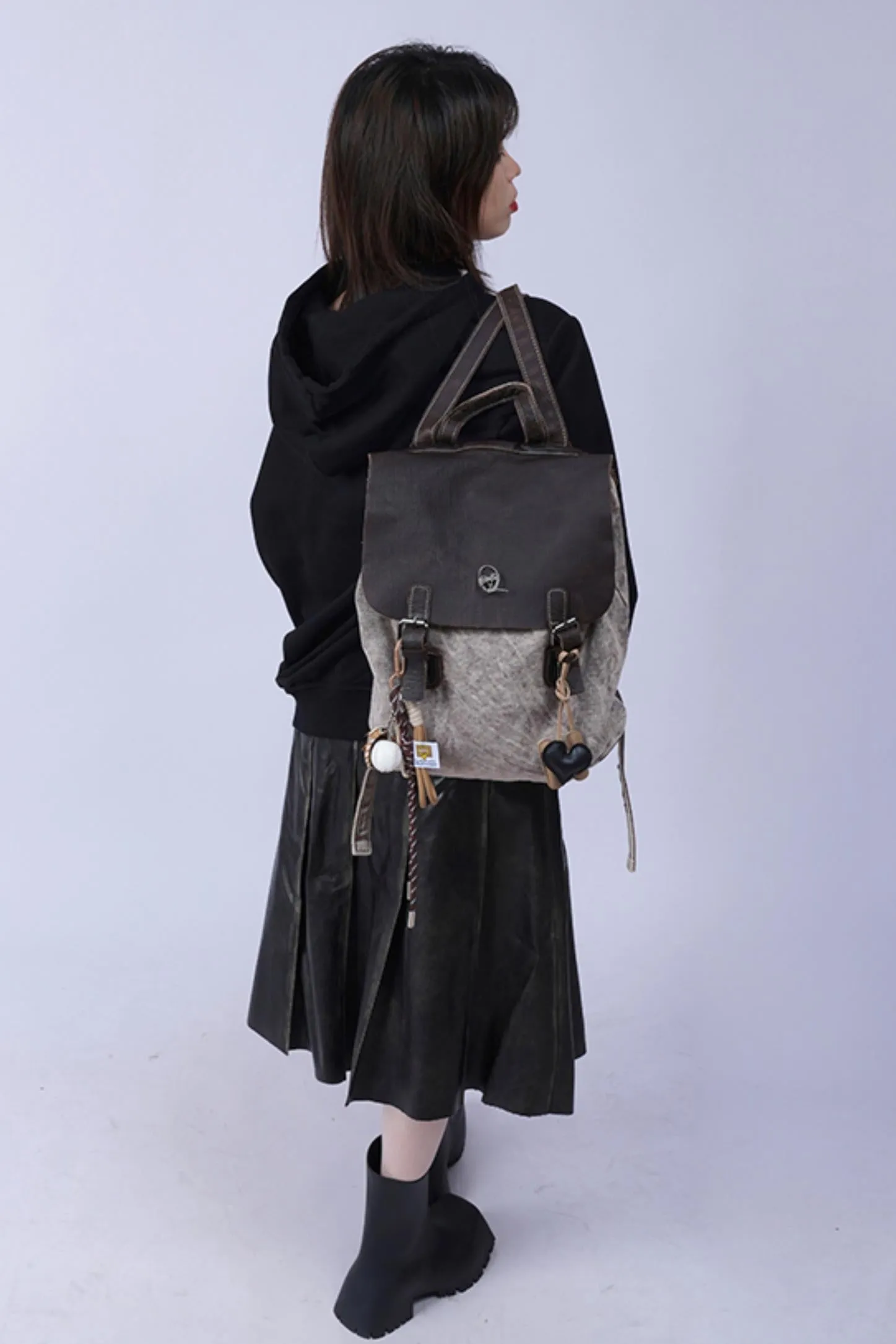 Vintage Leather Commuter Bag