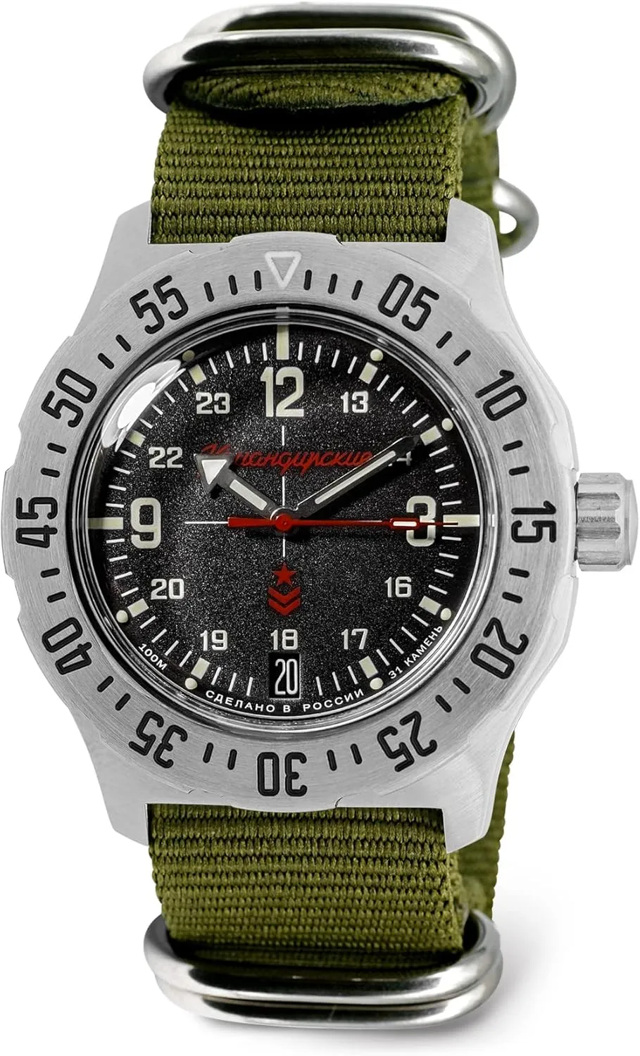 VOSTOK | Komandirskie 350503 Automatic Self-Winding Mechanical Wrist Watch