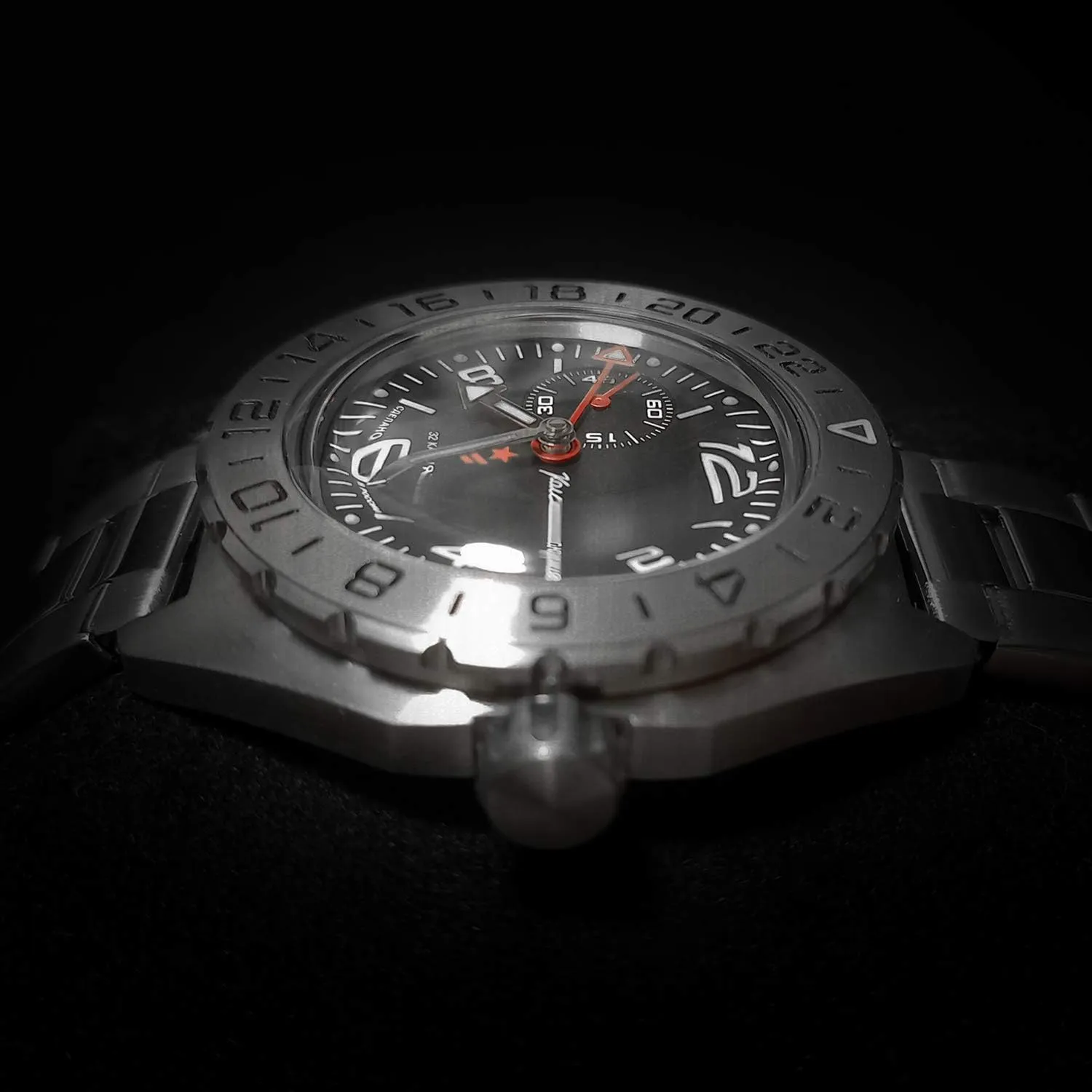 Vostok | Komandirskie 650539 GMT Automatic Mechanical Self-Winding Diver Wrist Watch