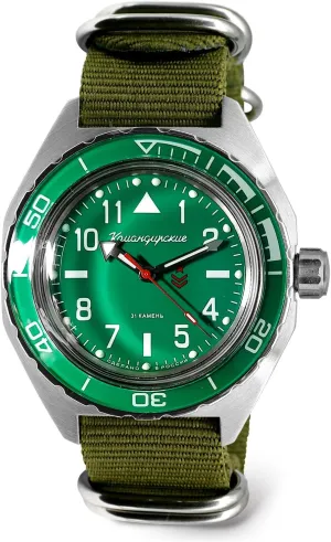VOSTOK | Komandirskie 650856 Automatic Mechanical Self-Winding Diver Wrist Watch