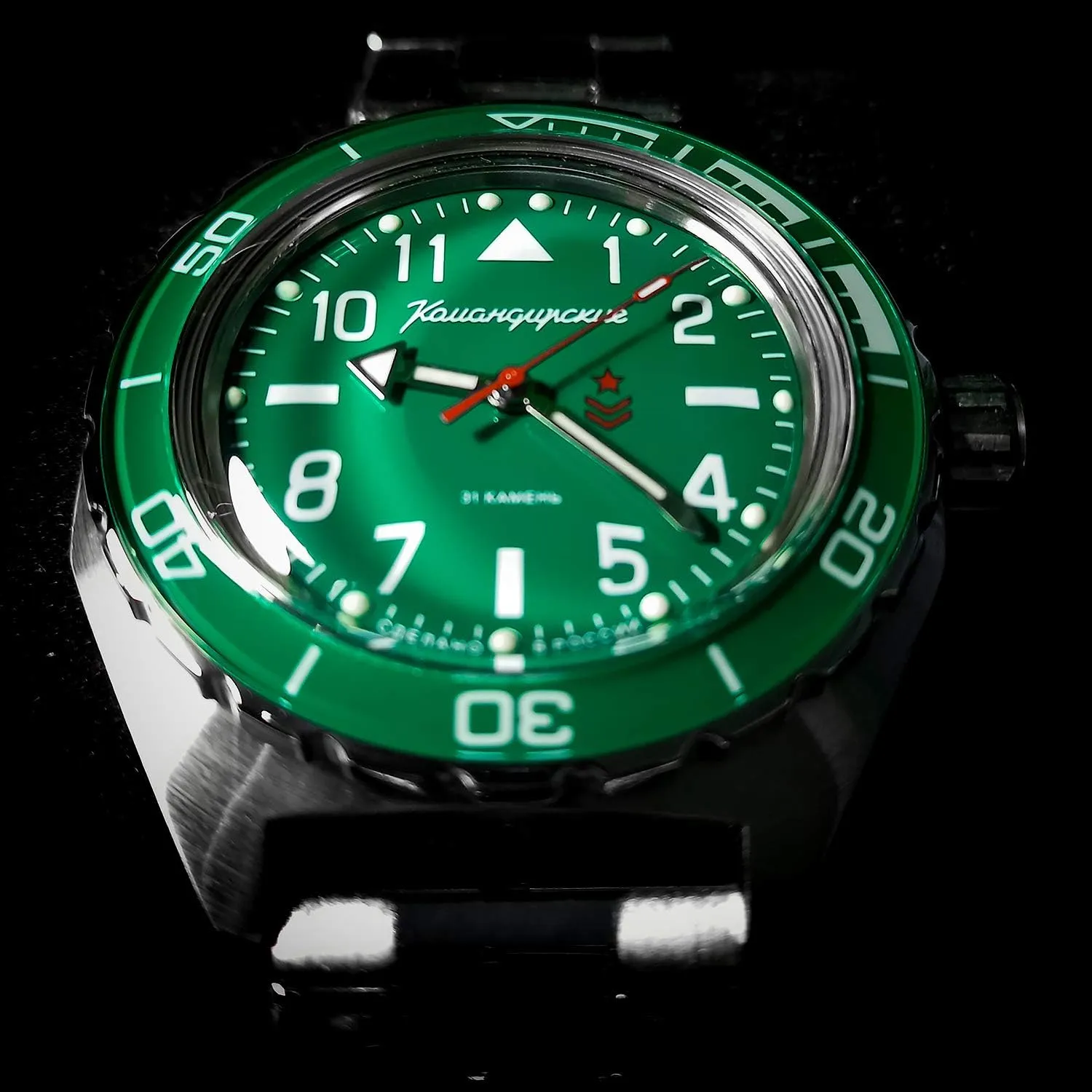 VOSTOK | Komandirskie 650856 Automatic Mechanical Self-Winding Diver Wrist Watch