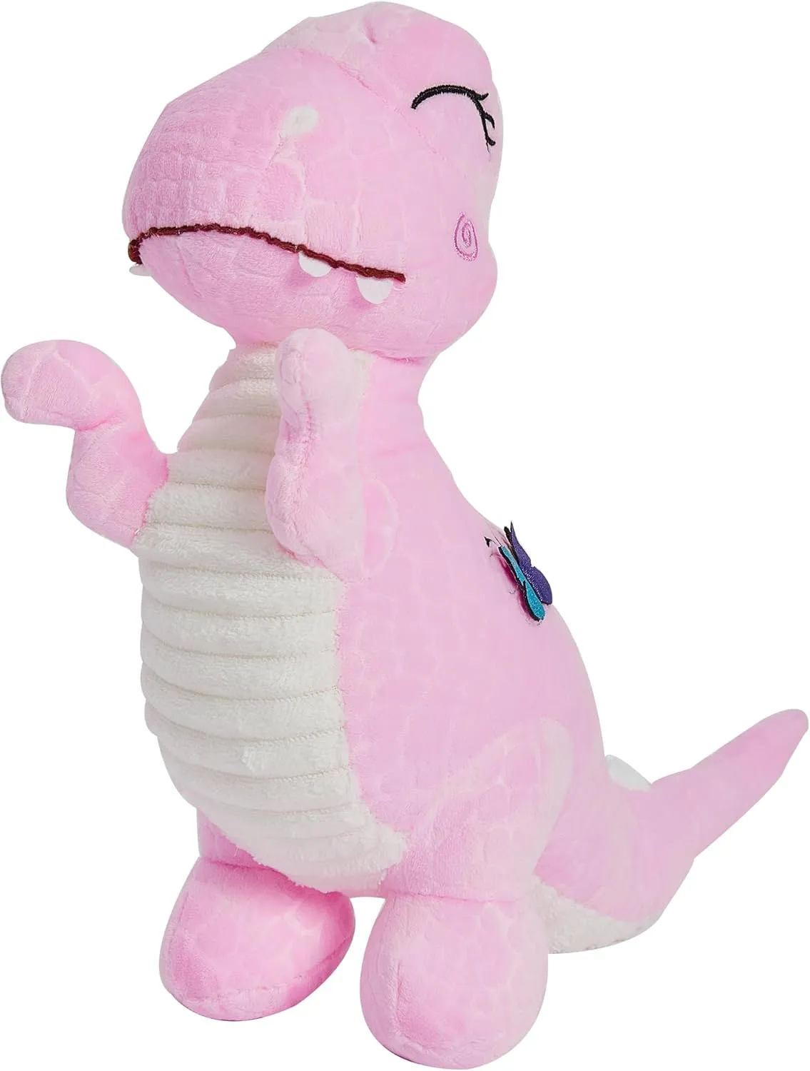 Wemi Pink Dinosaur Stuffed Animal Toys Cute Soft Dinosaurs Plush Doll T-Rex Throw Pillow for Boys Girls 19"