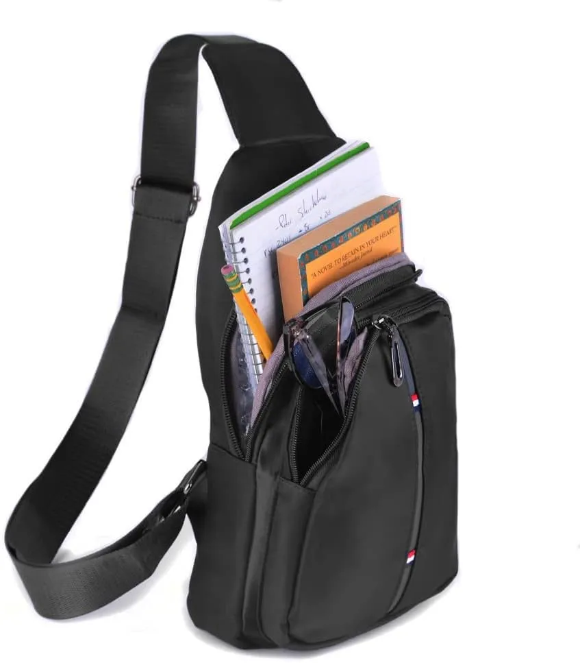 WESTEND Crossbody Nylon Sling Bag Daypack with Adjustable Strap-Small Travel Bag