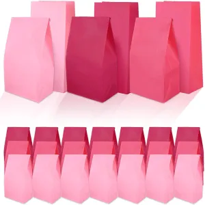 Whaline 36Pcs Gradient Pink Party Favor Bags, 5.1x3.1x9.4 Inch, Perfect for Valentine's Day, Bridal Shower, Wedding, Birthday, Baby Shower