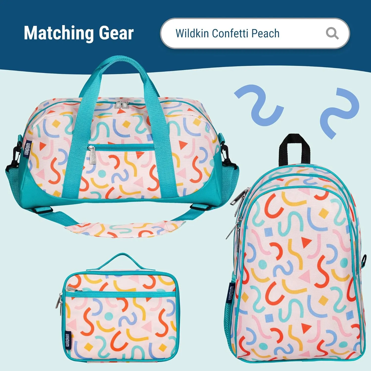 Wildkin Kids Plush Nap Mat – Soft, Cozy, Convenient for Daycare & Preschool – Confetti Peach