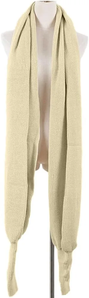 Winter Warm Knitted Wrap Scarf Shawl Cape With Sleeve for Women Autumn Winter Fashion Sweater Shawl Wraps Cape