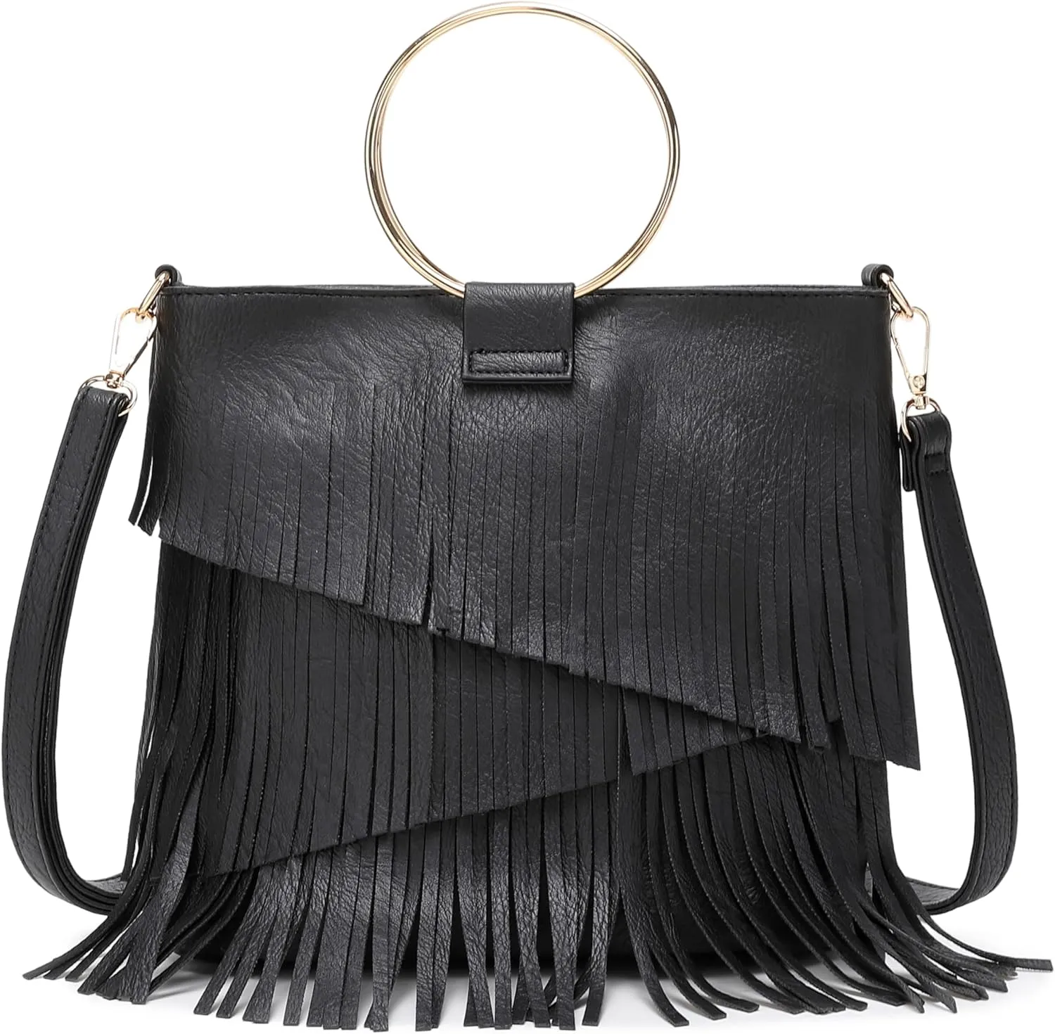 Women's Boho Western Fringe Bracelet Crossbody Purse