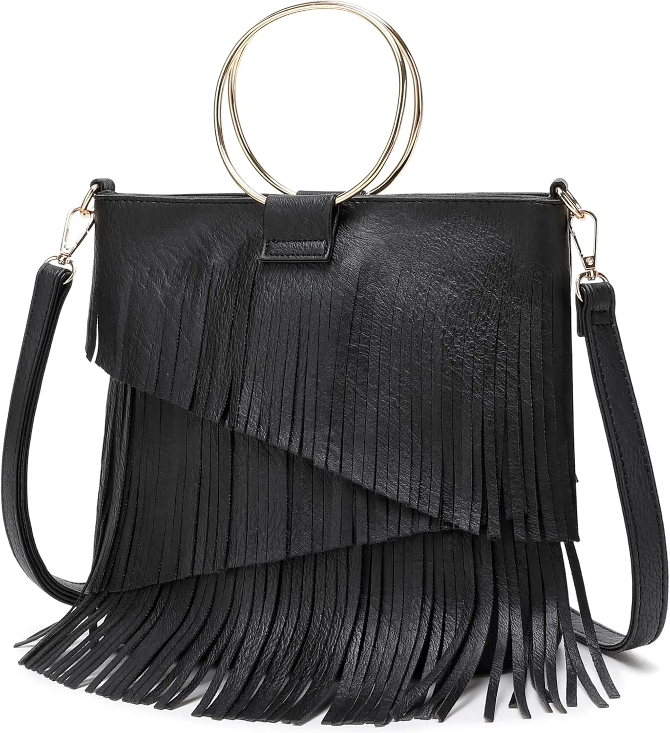 Women's Boho Western Fringe Bracelet Crossbody Purse