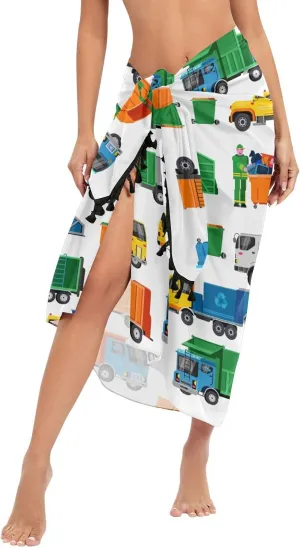 Womens Sarong Beach Wraps Swimsuit Bikini Cover up Wrap Skirt with Tassels