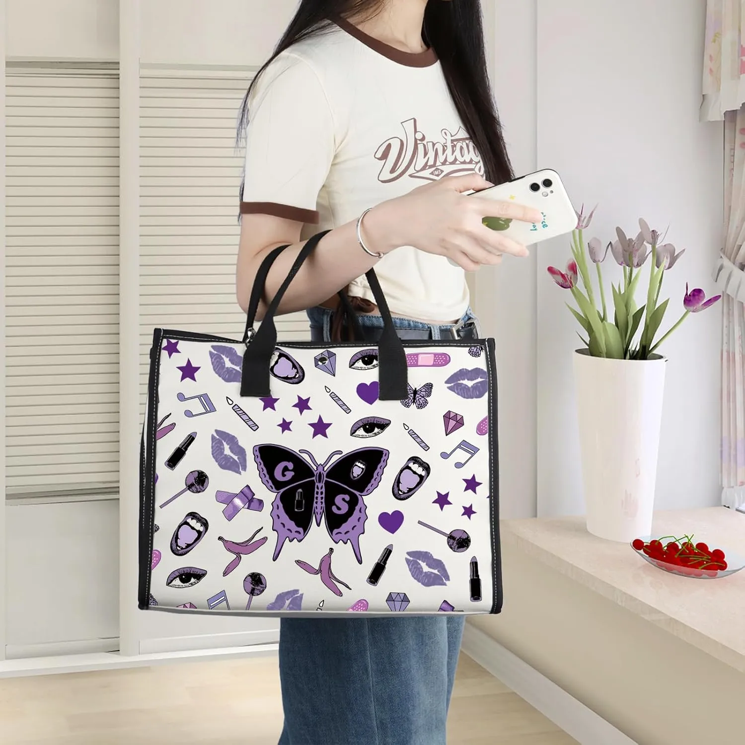 WZMPA Concert Musical Cosmetic Bag Singer Fans Gift Singer Album Makeup Zipper Pouch Bag Song Lyric Merchandise (GU BG)