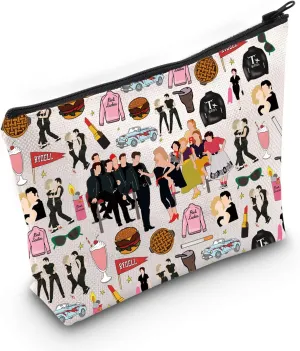 WZMPA Danny & Sandy Travel Makeup Bag Danny & Sandy Inspired Gift Theater Musical Zipper Pouch Bag (RYDELL)
