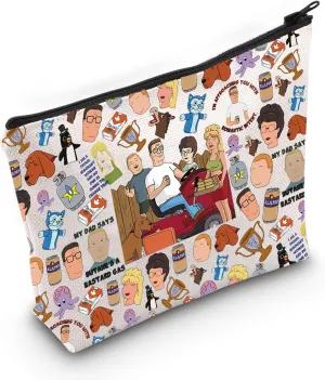 WZMPA Funny Bobby Cosmetic Makeup Bag Hank Fans Gift Peggy Zipper Pouch Bag Luanne & Dale Fans Gift (my dad says)