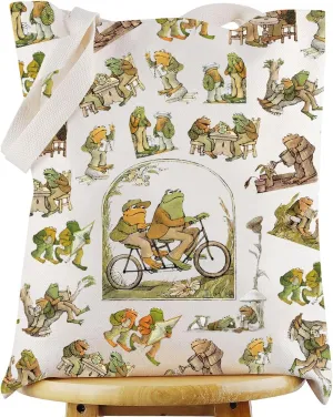 WZMPA Funny Frog Cosmetic Bag Frog Fans Gift Humor Frog Character Makeup Zipper Pouch Bag Frog Merchandise (Frog F TG)