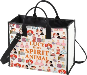 WZMPA Funny Lucy Fans Cosmetic Bag Lucy TV Show Fans Gift Lucy Is My Spirit Animal Zipper Pouch Makeup Bag For TV Series Fans (LUCY Spirit BG)