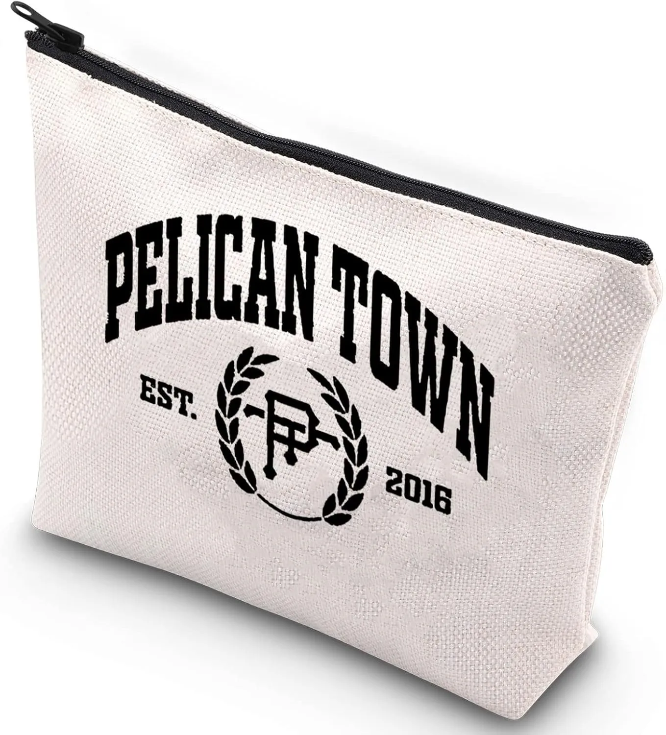WZMPA Gamer Cosmetic Bag Pelican Town EST 2016 Makeup Zipper Pouch Bag For Wmen Teen Girls (Pelican Town)