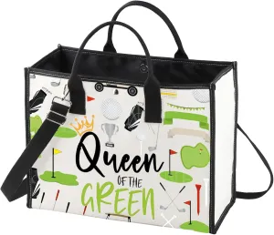 WZMPA Golf Queen Survival Kit Golf Player Gifts Queen of the Green Golf Zipper Bag Golfing Travel Accessories