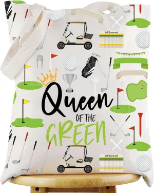 WZMPA Golf Queen Survival Kit Golf Player Gifts Queen of the Green Golf Zipper Bag Golfing Travel Accessories