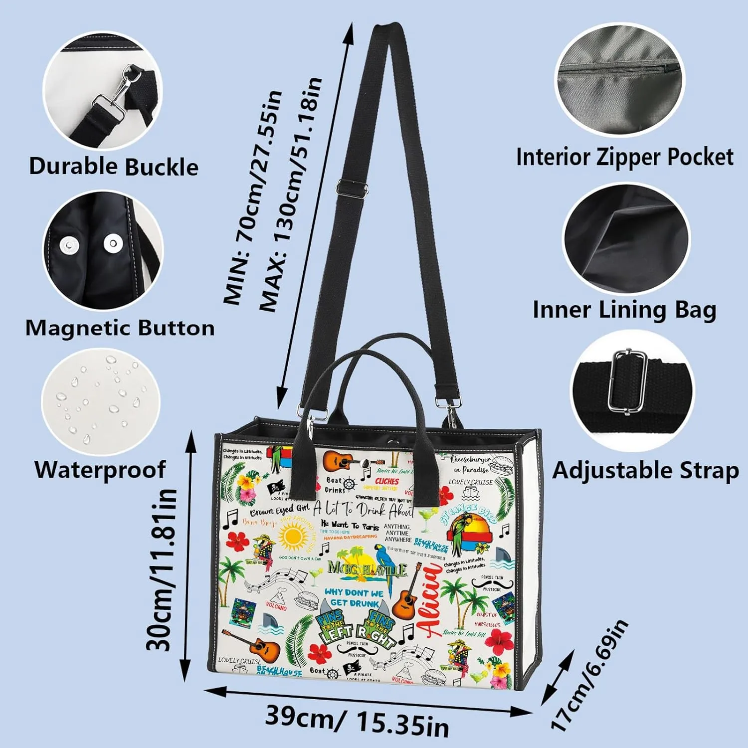 WZMPA Jimmy Fans Makeup Bag Jimmy Fans Gift A Lot To Drink About Zipper Pouch Bag Jimmy Merchandise (a lot to drink BG)