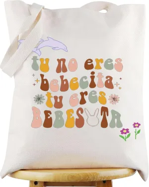 WZMPA Latin Music Cosmetic Makeup Bag - Music Inspired Gift Tu No Eres Bebecita Tu Eres Bebesota Zipper Pouch Bag For Women Girls