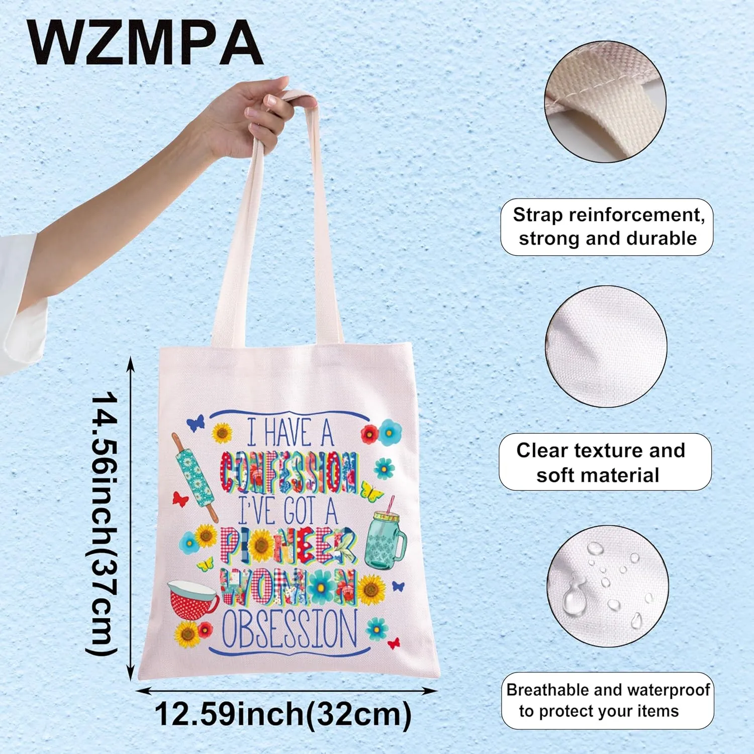 WZMPA Pioneer Cosmetic Bag Cooking Lover Gift I Have A Confession I've Got A Pioneer Obsession Zipper Bag (Have A Confession TG)