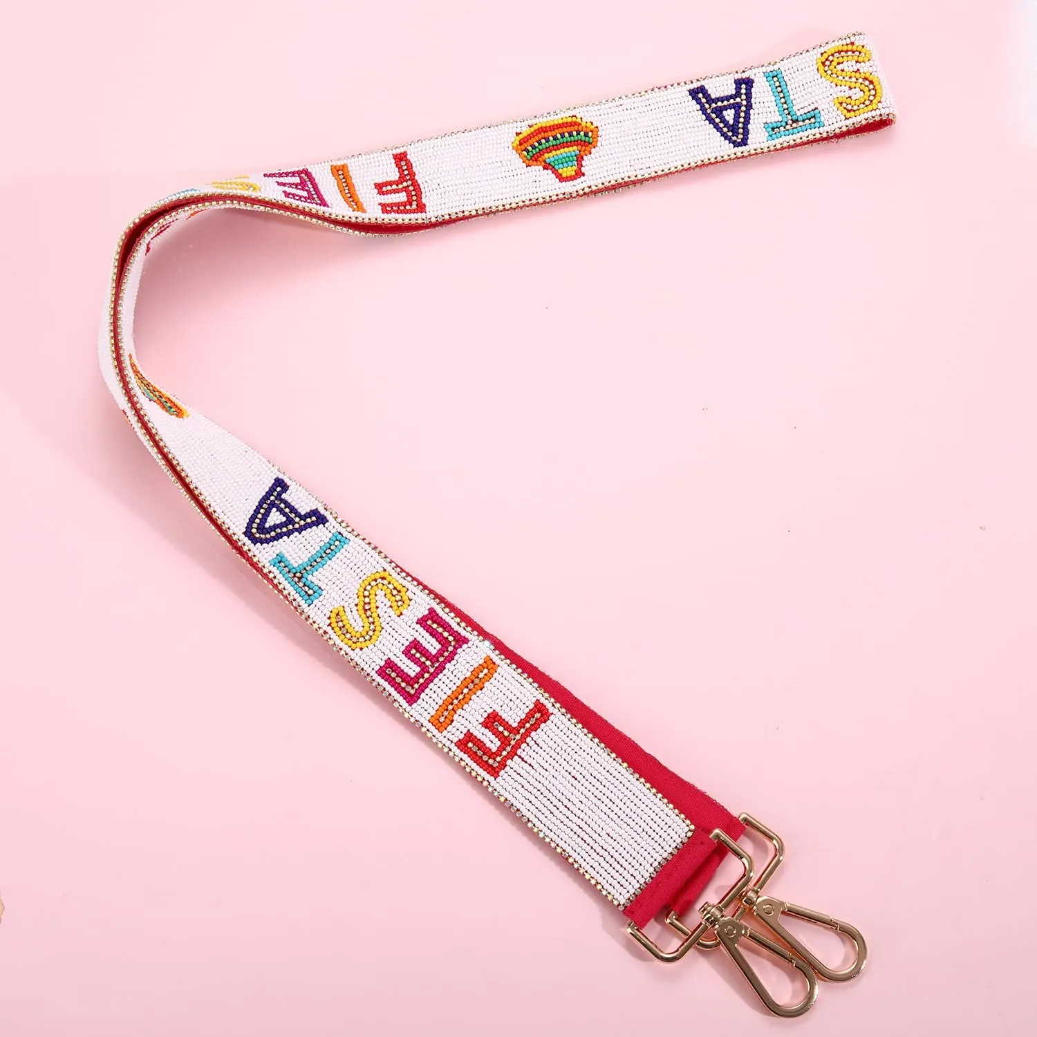 YAHPERN Mexican Cinco De Mayo Purse Strap for Women Beaded Crossbody Shoulder Bag Strap Replacement Fiesta Outfit Accessories