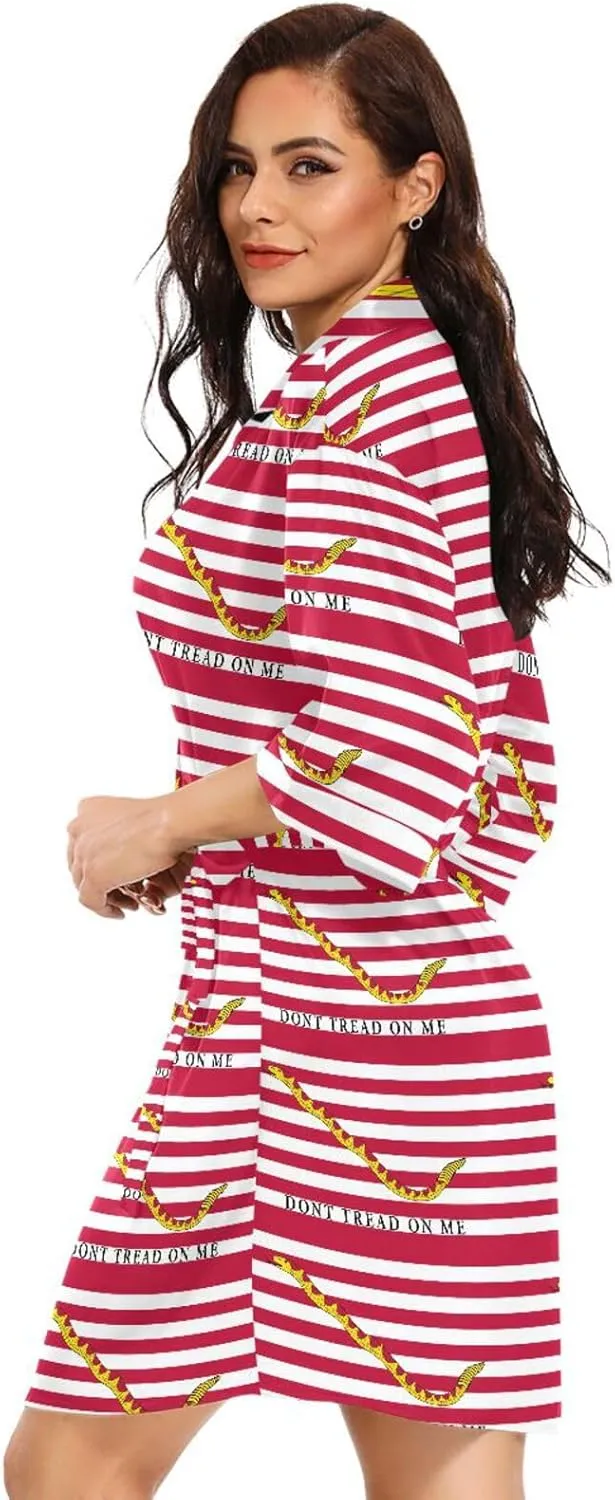 Yuiboo Womens Kimono Robes Oversized Satin Robe Dressing Gown Soft Pajamas Dress S